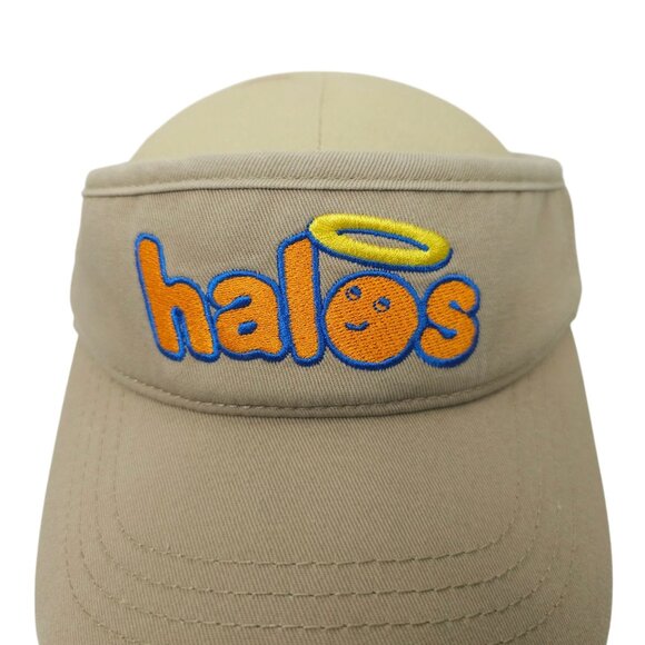 Halos Oranges Adjustable Strapback Visor Cap Washed Chino Tennis Golf Hat NEW - Picture 7 of 13